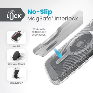 Hurtownia GSM - Etui Speck Presidio Lux Grip ClickLock MagSafe Apple iPhone 15 (Čirý/Chromový povrch/Světlý stříbrný) - SPK536 - {ean13} - Hurt