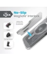 Hurtownia GSM - Etui Speck Presidio Lux Grip ClickLock MagSafe Apple iPhone 15 (Clear/Chrome Finish/Serene Silver) - SPK536 - {ean13} - Hurt