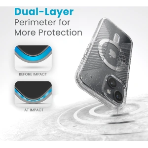 Wholesale Speck Presidio Lux Grip ClickLock MagSafe Apple iPhone 15 (Clear/Chrome Finish/Serene Silver) - SPK536 - {ean13} - Hurt