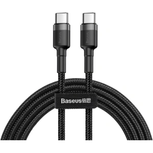 Kabel USB-C PD Baseus Cafule PD 2.0 QC 3.0 60W 1m (černo-šedý)