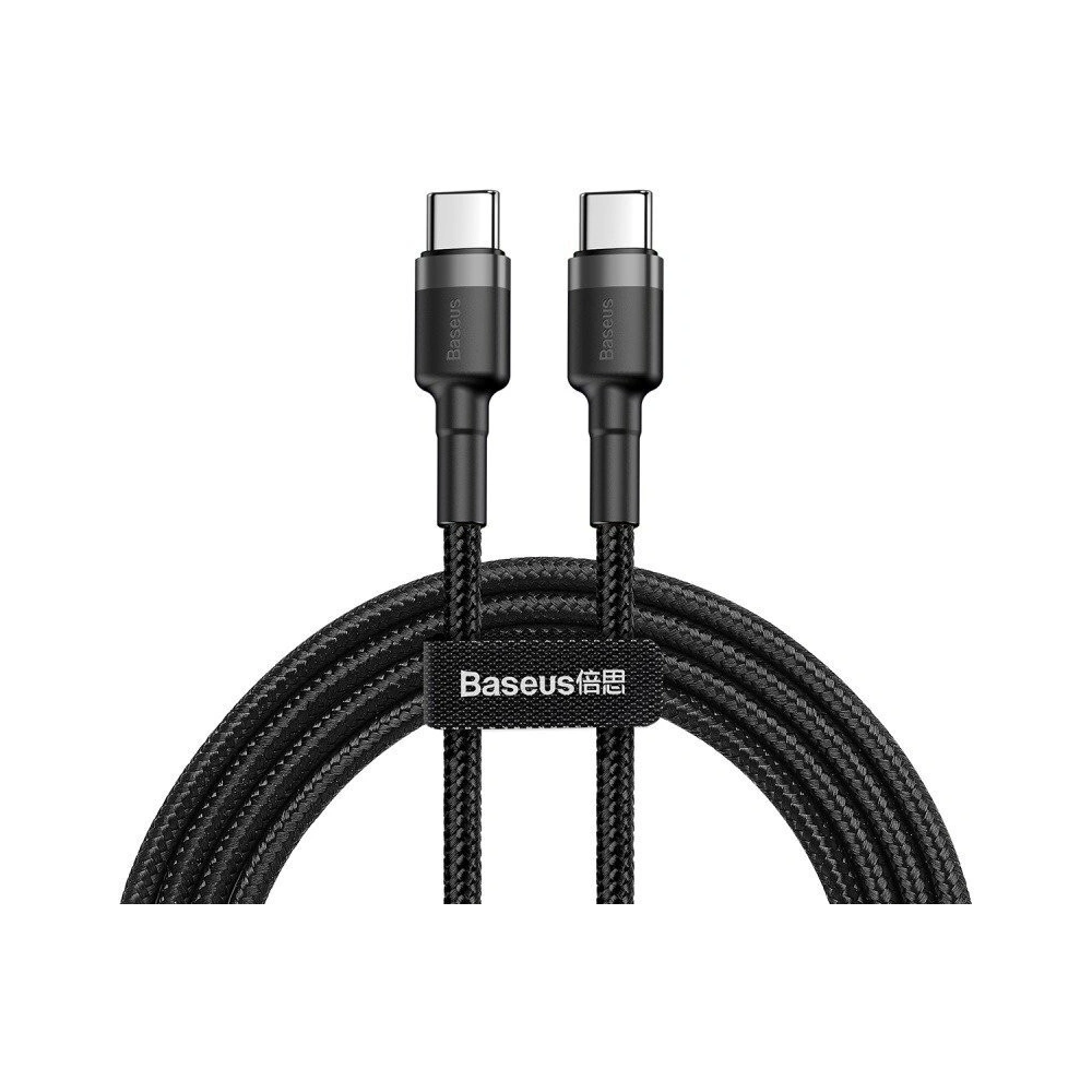 Hurtownia GSM - Kabel USB-C PD Baseus Cafule PD 2.0 QC 3.0 60W 1m (černo-šedý) - BSU389BLKGRY - {ean13} - Hurt