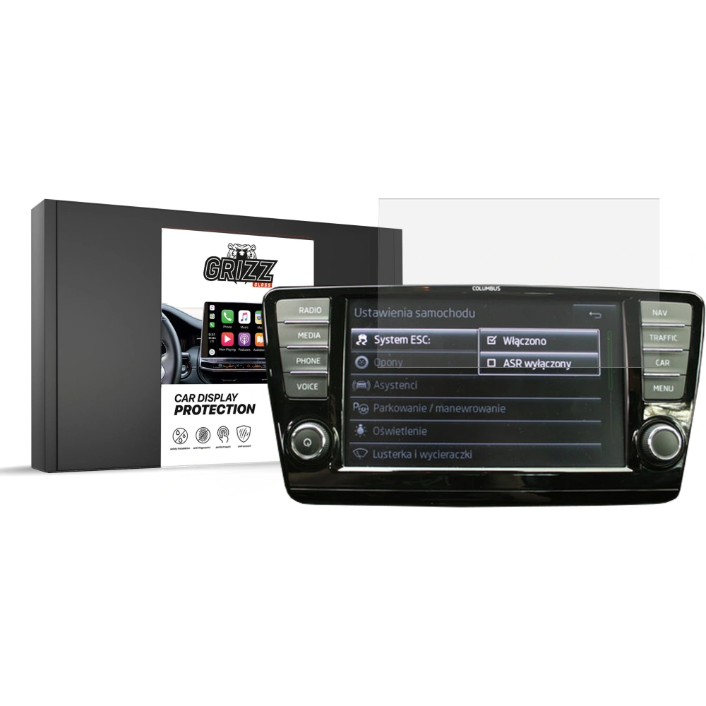Hurtownia GSM - Matt fólia GrizzGlass CarDisplay védelem Skoda Octavia 3-hoz (2012-2016) - GRZ6742 - {ean13} - Hurt
