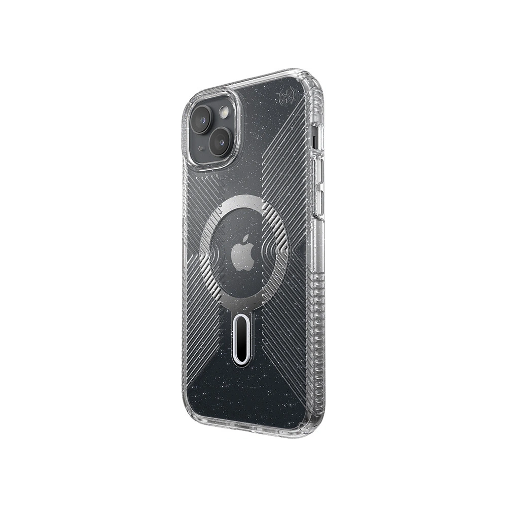 Wholesale Speck Presidio Lux Grip ClickLock MagSafe Apple iPhone 15 Plus / 14 Plus (Clear/Chrome Finish/Serene Silver) - SPK538 - {ean13} - Hurt
