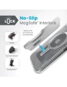 Hurtownia GSM - Etui Speck Presidio Lux Grip ClickLock MagSafe Apple iPhone 15 Plus / 14 Plus (Transparent/Finisaj Chrome/Silver Seren) - SPK538 - {ean13} - Hurt