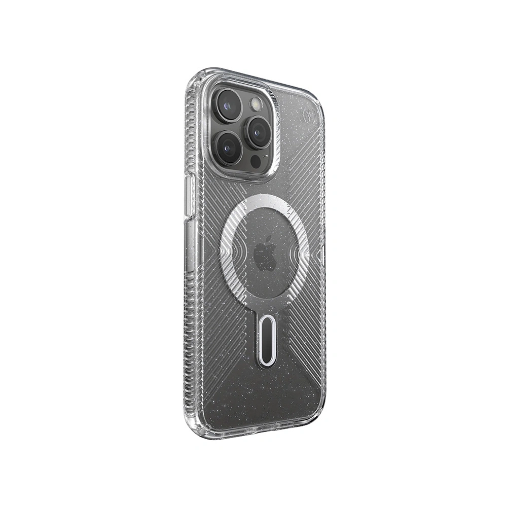 Wholesale Speck Presidio Lux Grip ClickLock MagSafe Apple iPhone 15 Pro Max (Clear/Chrome Finish/Serene Silver) - SPK539 - {ean13} - Hurt