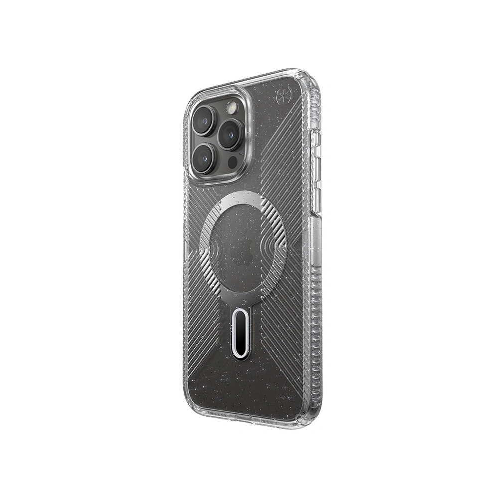Wholesale Speck Presidio Lux Grip ClickLock MagSafe Apple iPhone 15 Pro Max (Clear/Chrome Finish/Serene Silver) - SPK539 - {ean13} - Hurt