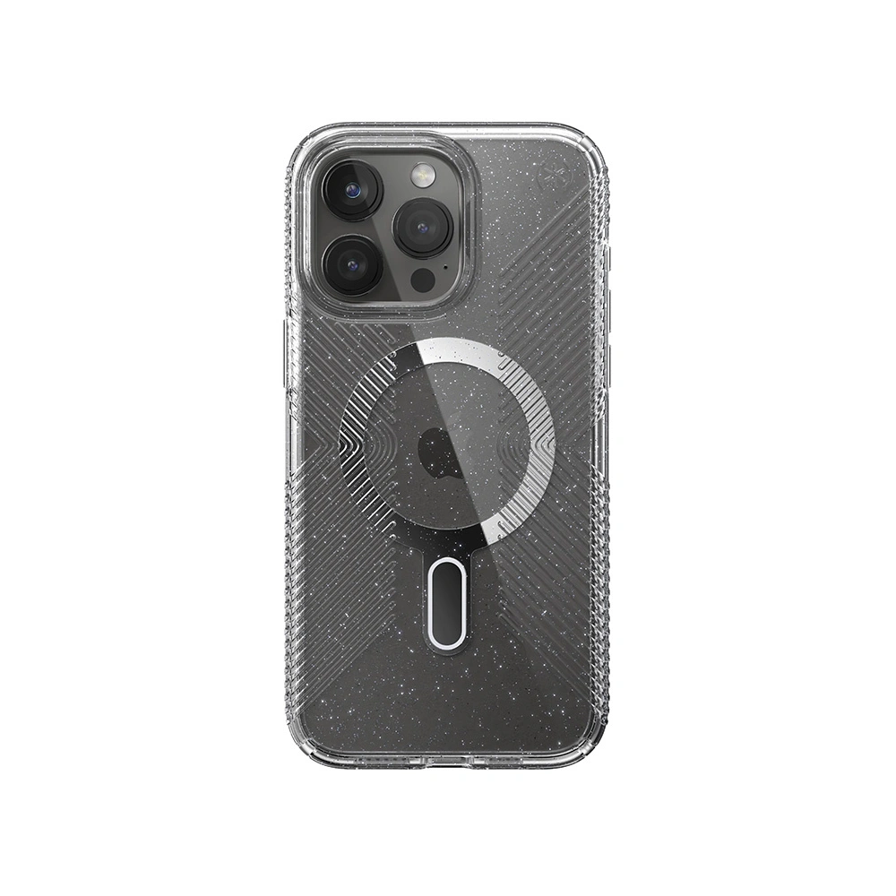 Wholesale Speck Presidio Lux Grip ClickLock MagSafe Apple iPhone 15 Pro Max (Clear/Chrome Finish/Serene Silver) - SPK539 - {ean13} - Hurt