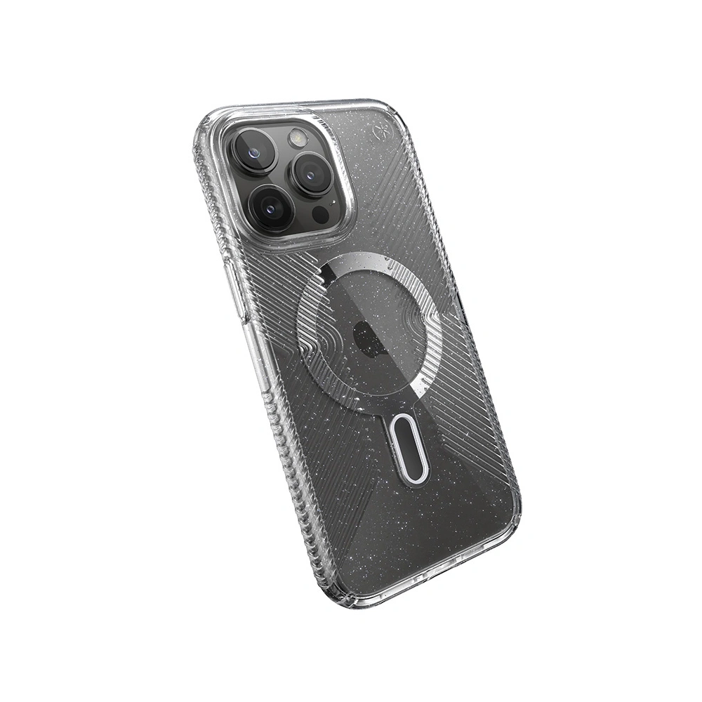 Wholesale Speck Presidio Lux Grip ClickLock MagSafe Apple iPhone 15 Pro Max (Clear/Chrome Finish/Serene Silver) - SPK539 - {ean13} - Hurt