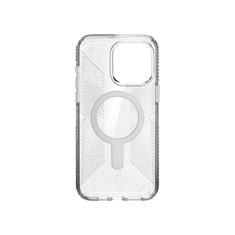 Wholesale Speck Presidio Lux Grip ClickLock MagSafe Apple iPhone 15 Pro Max (Clear/Chrome Finish/Serene Silver) - SPK539 - {ean13} - Hurt