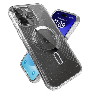 Wholesale Speck Presidio Lux Grip ClickLock MagSafe Apple iPhone 15 Pro Max (Clear/Chrome Finish/Serene Silver) - SPK539 - {ean13} - Hurt