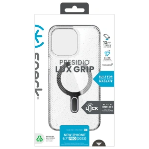 Wholesale Speck Presidio Lux Grip ClickLock MagSafe Apple iPhone 15 Pro Max (Clear/Chrome Finish/Serene Silver) - SPK539 - {ean13} - Hurt
