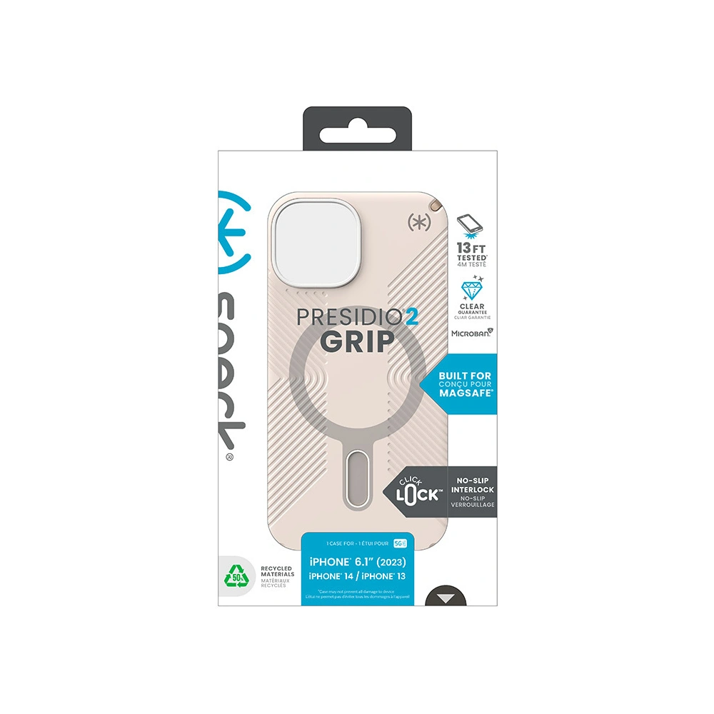 Hurtownia GSM - Etui Speck Presidio2 Grip ClickLock MagSafe Apple iPhone 15 (Bělená kost/ Dědictví zlato/ Ořechově hnědá) - SPK541 - {ean13} - Hurt