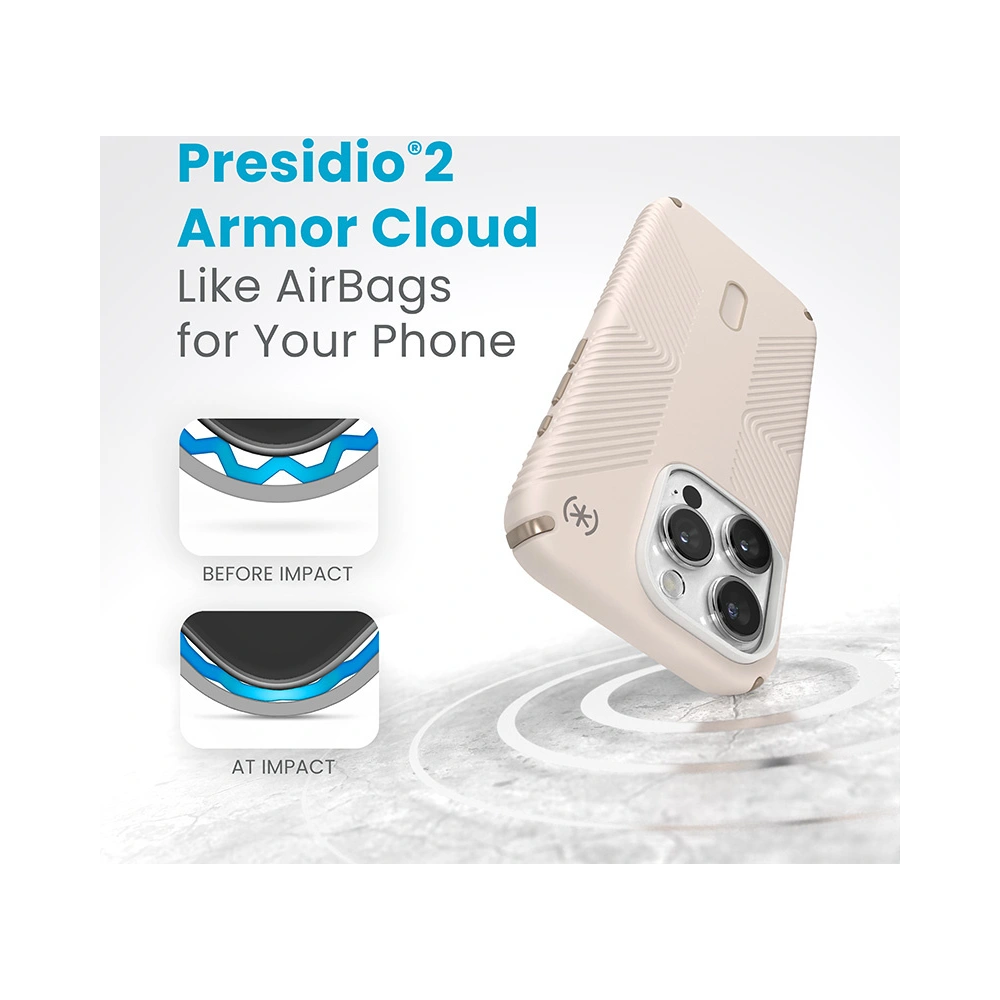 Wholesale Speck Presidio2 Grip ClickLock MagSafe Apple iPhone 15 Pro (Bleached Bone/Heirloom Gold/Hazel Brown) - SPK542 - {ean13} - Hurt