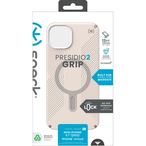 Hurtownia GSM - Etui Speck Presidio2 Grip ClickLock MagSafe Apple iPhone 15 Plus / 14 Plus (Bělená kost/ Dědictví zlato/ Ořechově hnědá) - SPK543 - {ean13} - Hurt