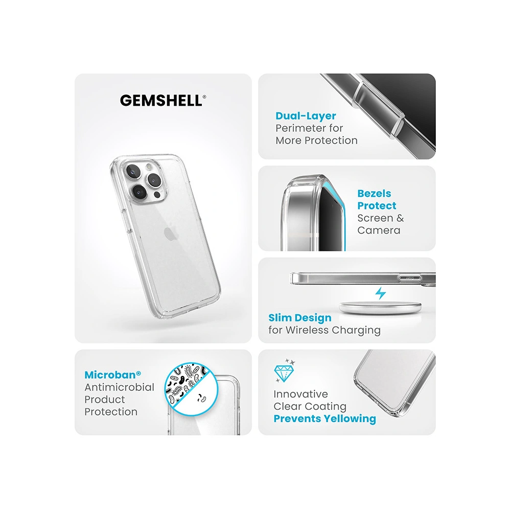 Hurtownia GSM - Etui Speck Gemshell Apple iPhone 15 Pro (Průhledné) - SPK549 - {ean13} - Hurt