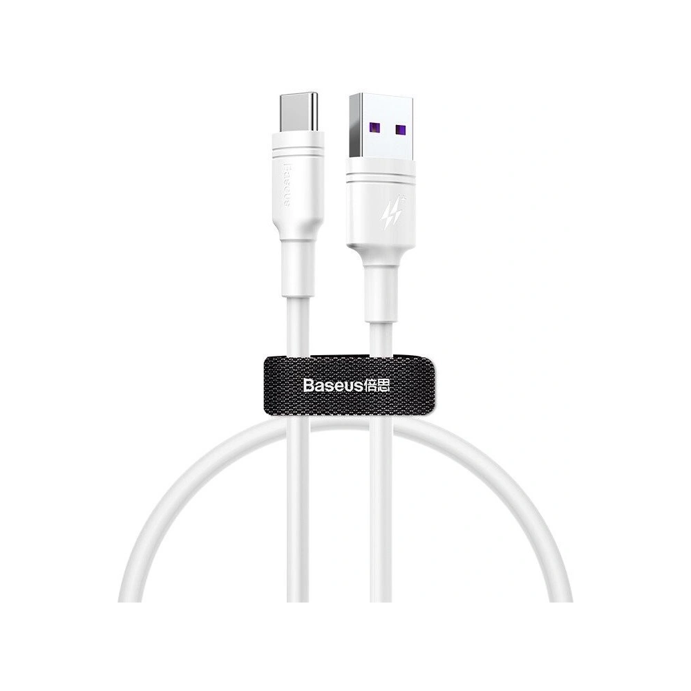 Wholesale Baseus Double Ring USB-A to USB-C for Huawei SuperCharge 5A 0,5m White - BSU392 - {ean13} - Hurt