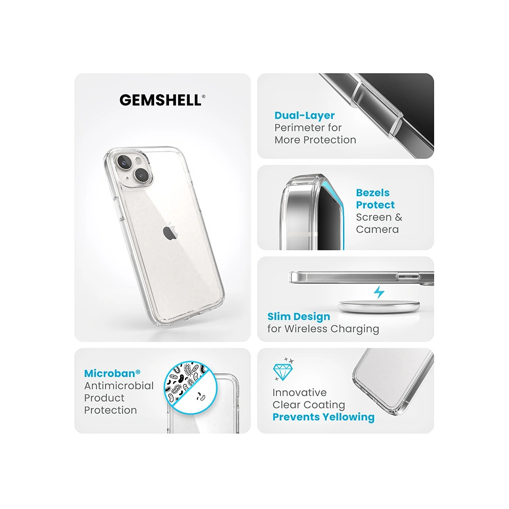 Hurtownia GSM - Etui Speck Gemshell Apple iPhone 15 Plus / 14 Plus (Transparent) - SPK550 - {ean13} - Hurt