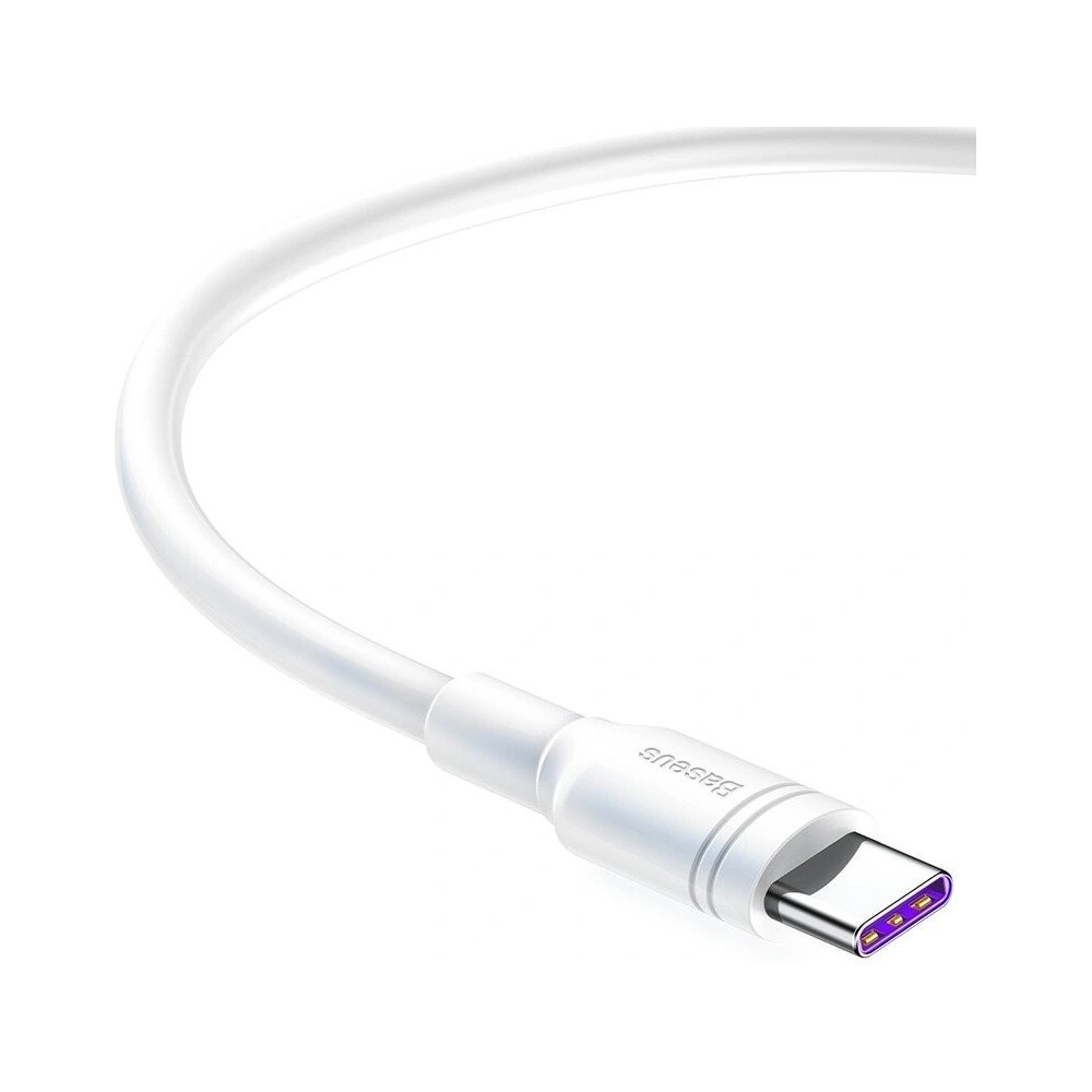 Wholesale Baseus Double Ring USB-A to USB-C for Huawei SuperCharge 5A 0,5m White - BSU392 - {ean13} - Hurt