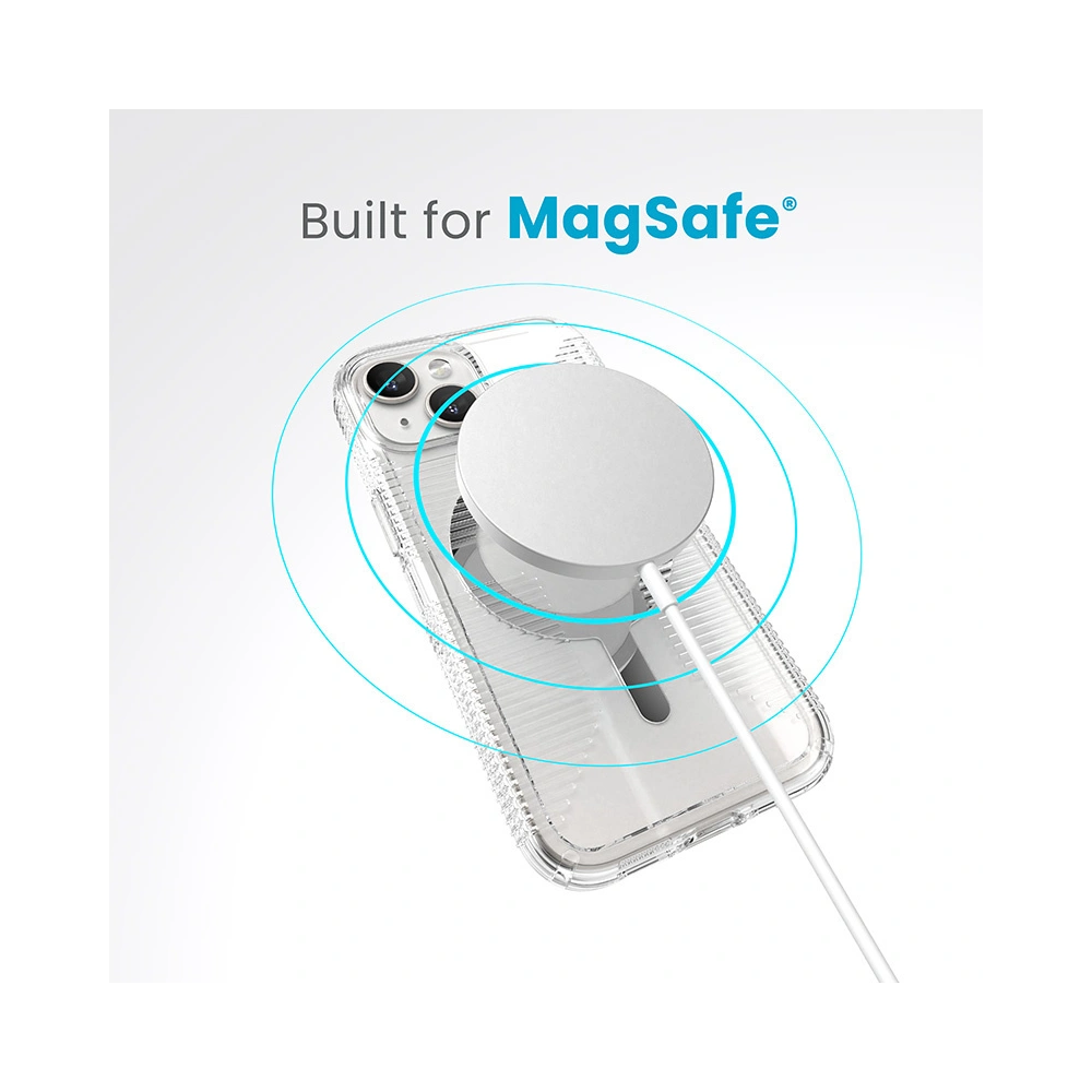 Wholesale Speck Gemshell Grip MagSafe Apple iPhone 15 (Clear/Chrome Finish) - SPK552 - {ean13} - Hurt