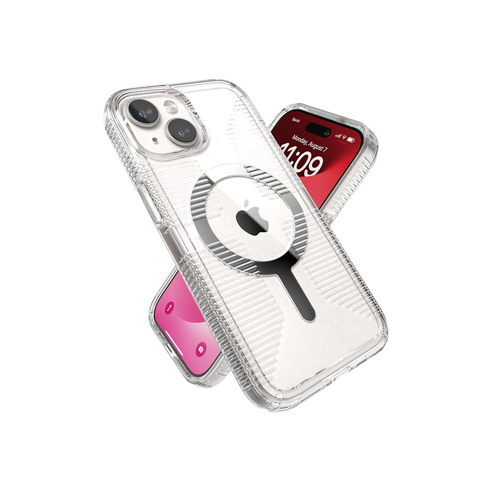 Hurtownia GSM - Etui Speck Gemshell Grip MagSafe Apple iPhone 15 (Čirý/Chromový povrch) - SPK552 - {ean13} - Hurt