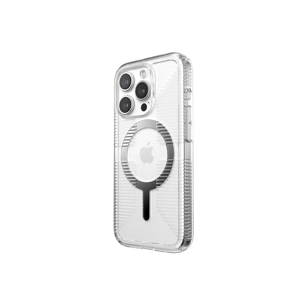 Wholesale Speck Gemshell Grip MagSafe Apple iPhone 15 Pro (Clear/Chrome Finish) - SPK553 - {ean13} - Hurt