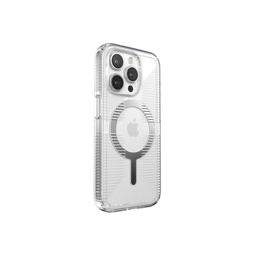 Wholesale Speck Gemshell Grip MagSafe Apple iPhone 15 Pro (Clear/Chrome Finish) - SPK553 - {ean13} - Hurt