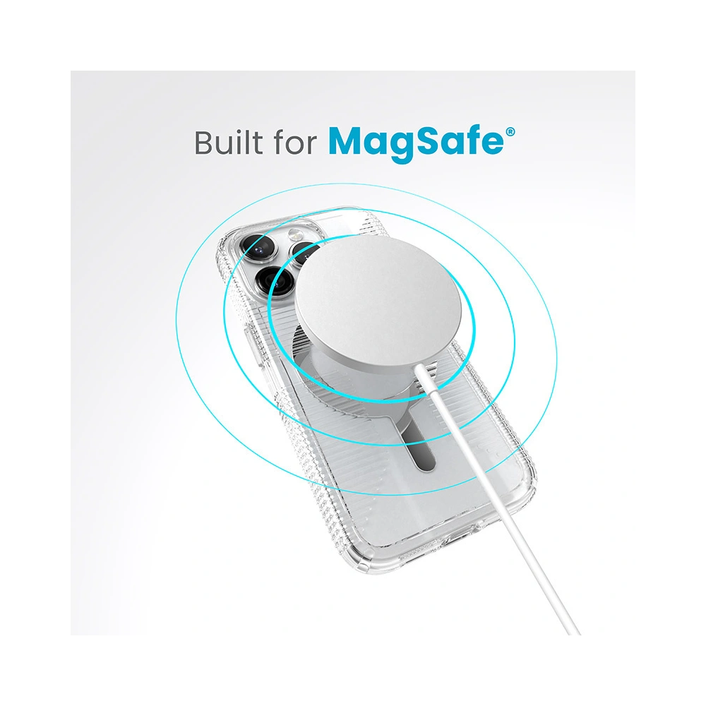 Wholesale Speck Gemshell Grip MagSafe Apple iPhone 15 Pro (Clear/Chrome Finish) - SPK553 - {ean13} - Hurt