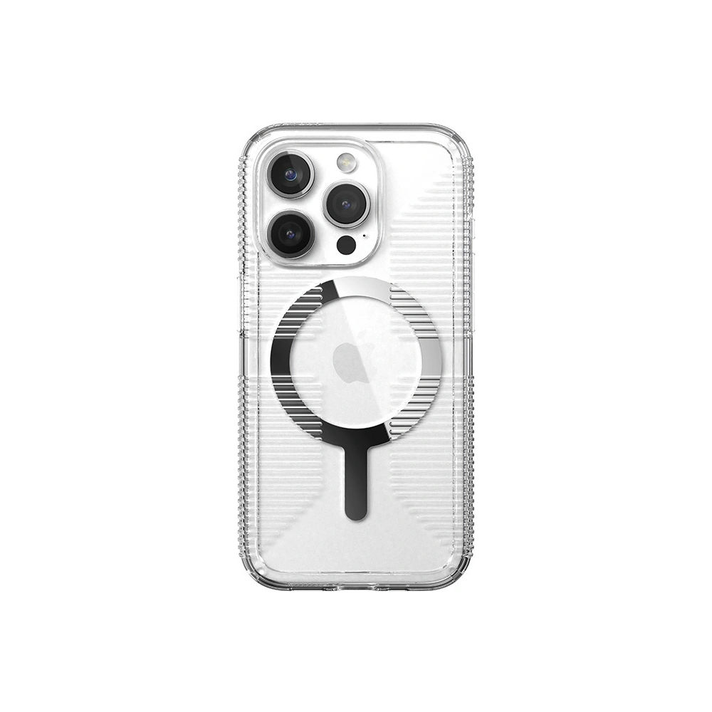 Wholesale Speck Gemshell Grip MagSafe Apple iPhone 15 Pro (Clear/Chrome Finish) - SPK553 - {ean13} - Hurt