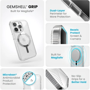 Hurtownia GSM - Etui Speck Gemshell Grip MagSafe Apple iPhone 15 Pro (Čirý/Chromový povrch) - SPK553 - {ean13} - Hurt