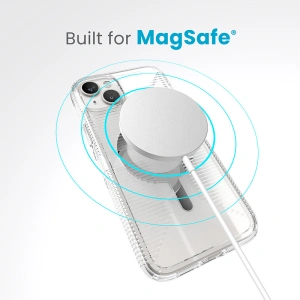 Wholesale Speck Gemshell Grip MagSafe Apple iPhone 15 Plus / 14 Plus (Clear/Chrome Finish) - SPK554 - {ean13} - Hurt