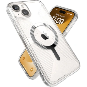 Hurtownia GSM - Etui Speck Gemshell Grip MagSafe Apple iPhone 15 Plus / 14 Plus (Průhledný/Chromový povrch) - SPK554 - {ean13} - Hurt