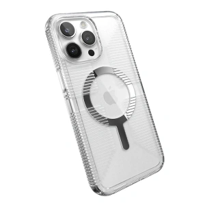 Wholesale Speck Gemshell Grip MagSafe Apple iPhone 15 Pro Max (Clear/Chrome Finish) - SPK555 - {ean13} - Hurt