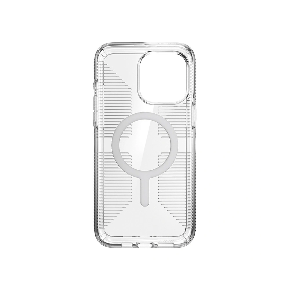 Wholesale Speck Gemshell Grip MagSafe Apple iPhone 15 Pro Max (Clear/Chrome Finish) - SPK555 - {ean13} - Hurt