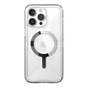 Wholesale Speck Gemshell Grip MagSafe Apple iPhone 15 Pro Max (Clear/Chrome Finish) - SPK555 - {ean13} - Hurt