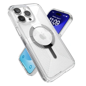 Wholesale Speck Gemshell Grip MagSafe Apple iPhone 15 Pro Max (Clear/Chrome Finish) - SPK555 - {ean13} - Hurt
