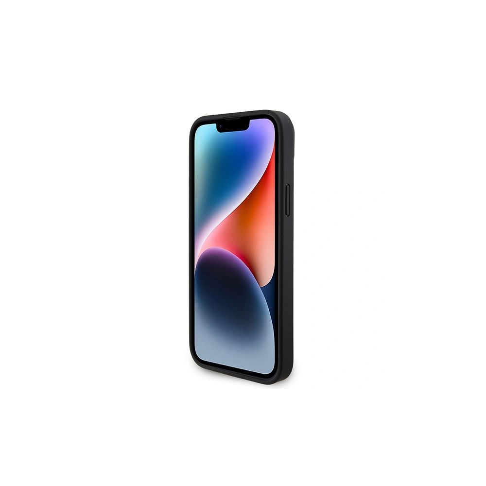 Hurtownia GSM - Case Guess GUHCP15MP4TDSCPK Apple iPhone 15 Plus / 14 Plus Hartschale Crossbody 4G Metalllogo schwarz/black - GUE2907 - {ean13} - Hurt