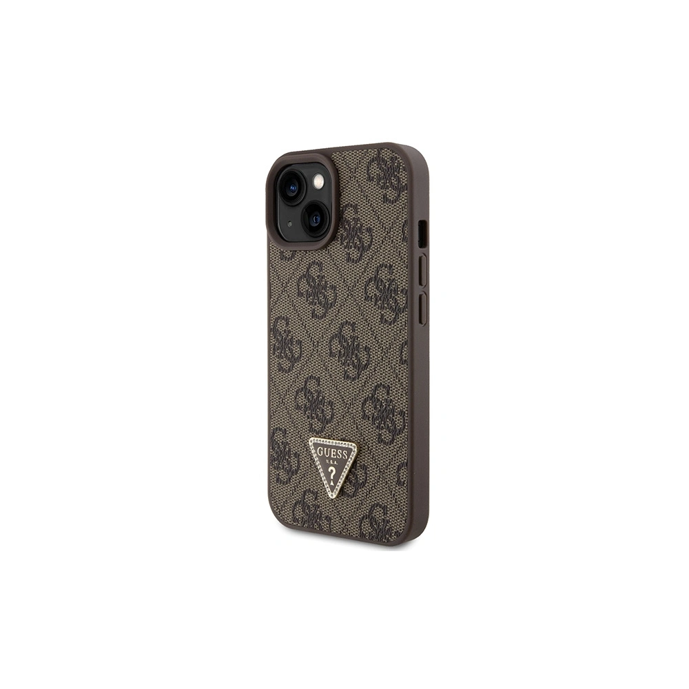 Hurtownia GSM - Etui Guess GUHCP15MP4TDSCPW Apple iPhone 15 Plus / 14 Plus kemény hátlapú Crossbody 4G Fém Logó barna/brown - GUE2909 - {ean13} - Hurt