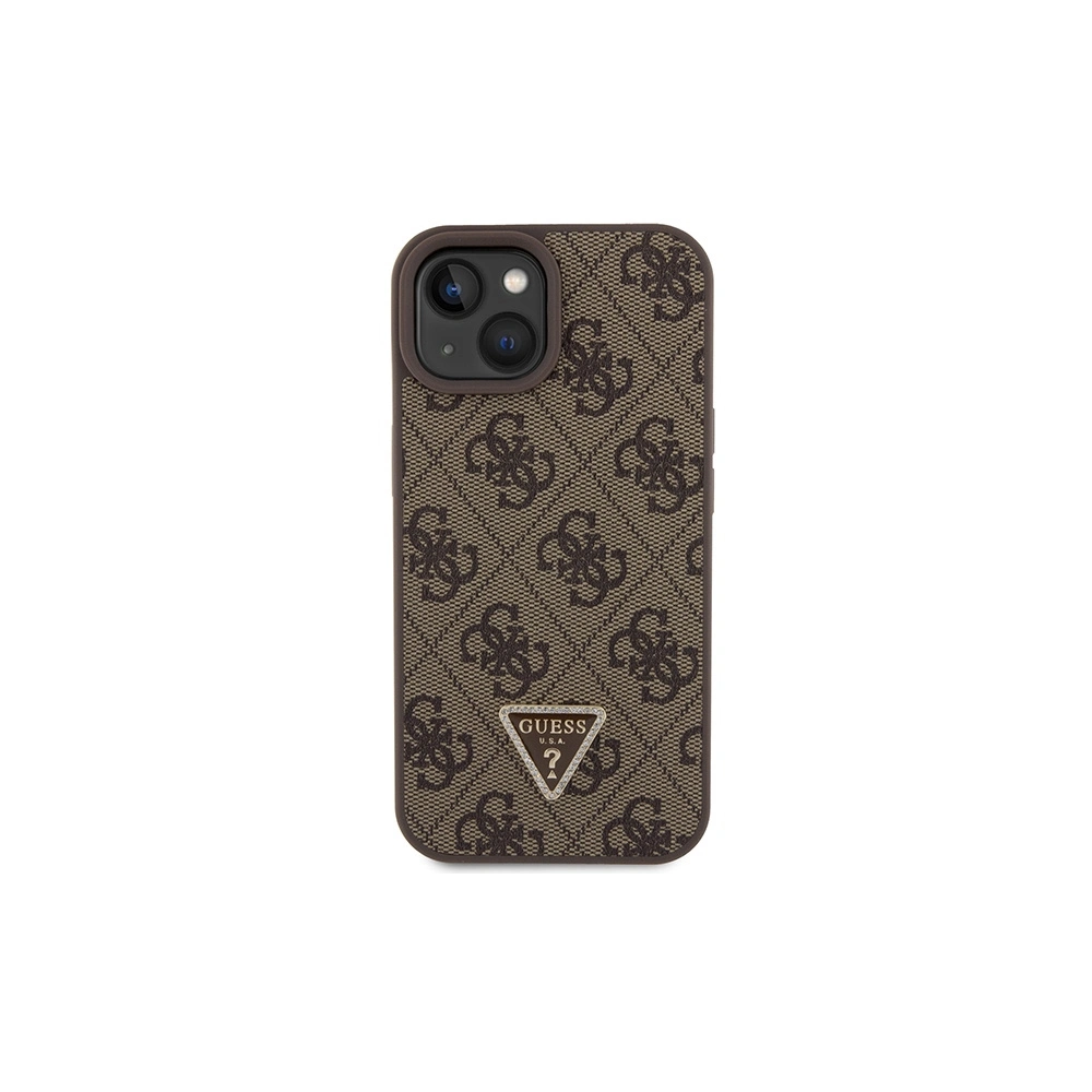 Hurtownia GSM - Etui Guess GUHCP15MP4TDSCPW Apple iPhone 15 Plus / 14 Plus kemény hátlapú Crossbody 4G Fém Logó barna/brown - GUE2909 - {ean13} - Hurt