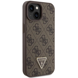 Etui Guess GUHCP15MP4TDSCPW Apple iPhone 15 Plus / 14 Plus hardcase Crossbody 4G Metal Logo hnědý/brown