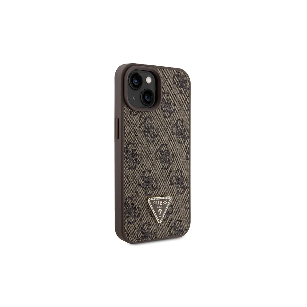 Hurtownia GSM - Etui Guess GUHCP15MP4TDSCPW Apple iPhone 15 Plus / 14 Plus kemény hátlapú Crossbody 4G Fém Logó barna/brown - GUE2909 - {ean13} - Hurt