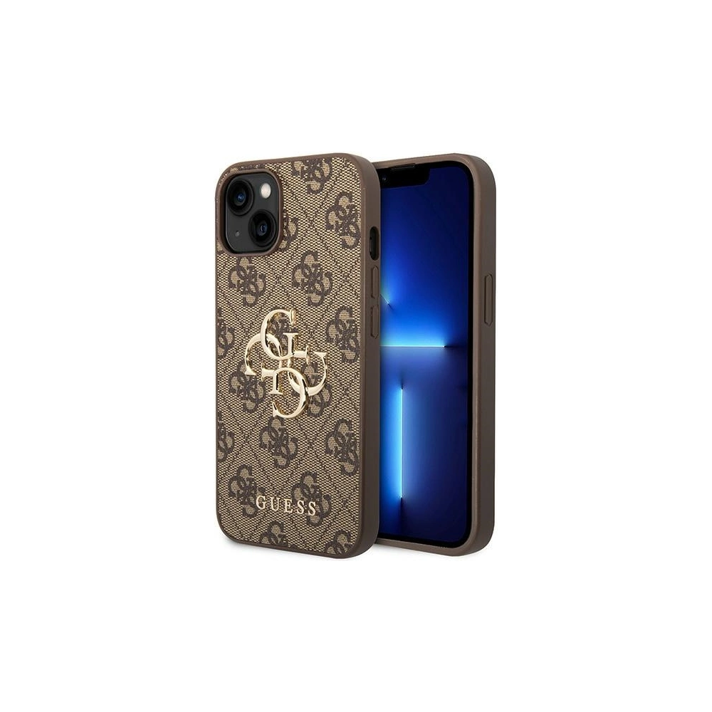 Wholesale Guess GUHCP15S4GMGBR Apple iPhone 15 hardcase 4G Big Metal Logo brown - GUE2911 - {ean13} - Hurt