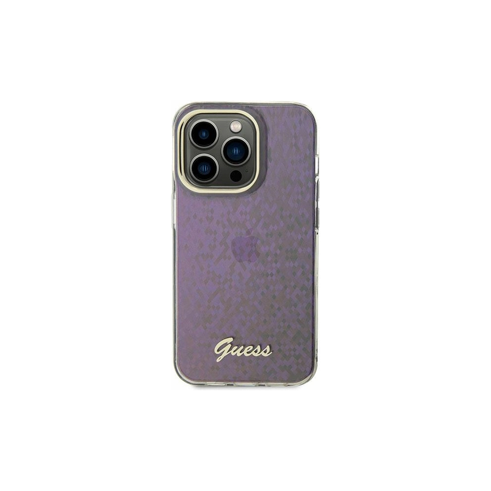 Hurtownia GSM - Case Guess GUHCP15SHDECMP Apple iPhone 15 Hardcase IML Faceted Mirror Disco Iridescent rosa/pink - GUE2912 - {ean13} - Hurt