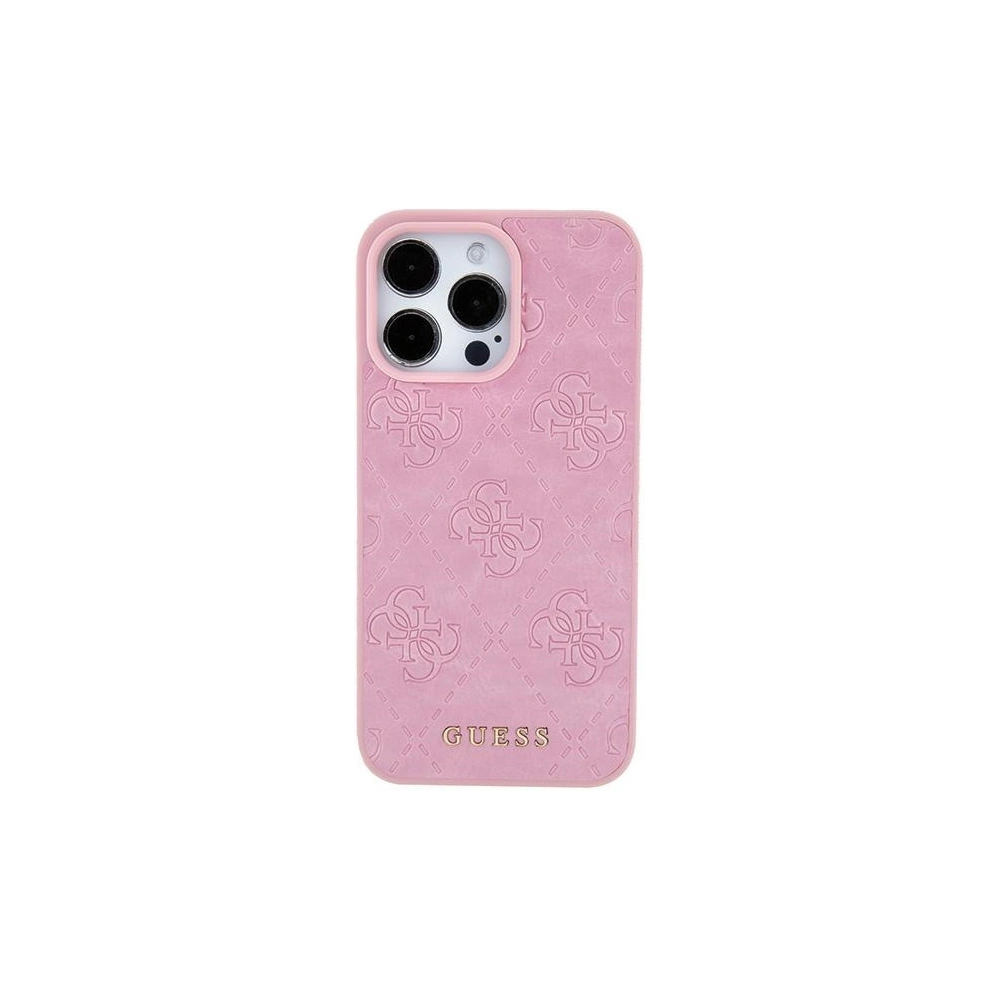 Hurtownia GSM - Case Guess GUHCP15SP4EPMP Apple iPhone 15 Hardcase Leder 4G Stamped rosa/pink - GUE2913 - {ean13} - Hurt
