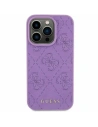 Etui Guess GUHCP15SP4EPMU Apple iPhone 15 hardcase din piele 4G cu model violet/lavandă