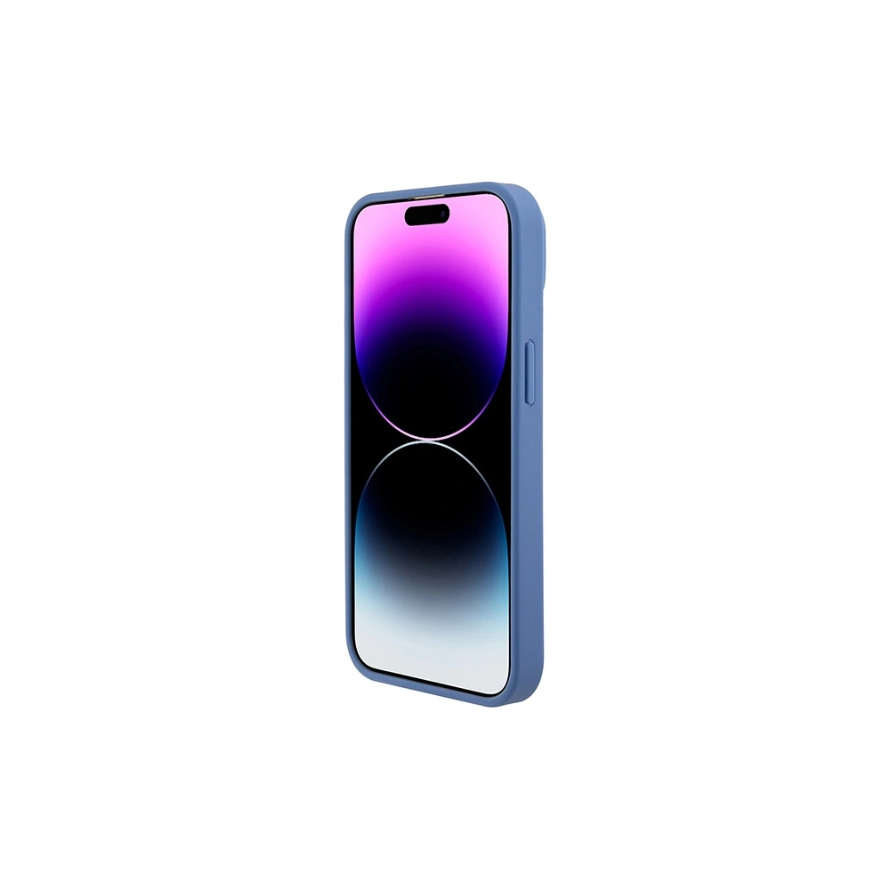 Hurtownia GSM - Case Guess GUHCP15SP4TDPB Apple iPhone 15 Hartschale Leder 4G Triangle Strass blau/blue - GUE2915 - {ean13} - Hurt