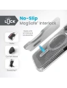 Hurtownia GSM - Etui Speck Presidio Lux Grip ClickLock MagSafe Apple iPhone 15 Pro (Átlátszó/Króm Bevonat/Csendes Ezüst) - SPK556 - {ean13} - Hurt