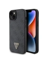 Case Guess GUHCP15SP4TDPK Apple iPhone 15 Hardcase Leder 4G Diamantdreieck schwarz/black
