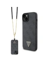 Etui Guess GUHCP15SP4TDSCPK Apple iPhone 15 hardcase Crossbody 4G Metal Logo negru/black