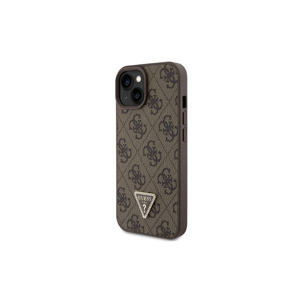 Hurtownia GSM - Etui Guess GUHCP15SP4TDSCPW Apple iPhone 15 hardcase Crossbody 4G Metal Logo brązowy/brown - GUE2920 - {ean13} - Hurt