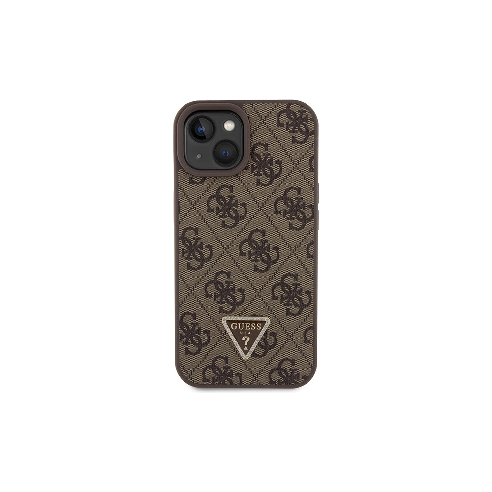 Hurtownia GSM - Etui Guess GUHCP15SP4TDSCPW Apple iPhone 15 hardcase Crossbody 4G Metal Logo brązowy/brown - GUE2920 - {ean13} - Hurt